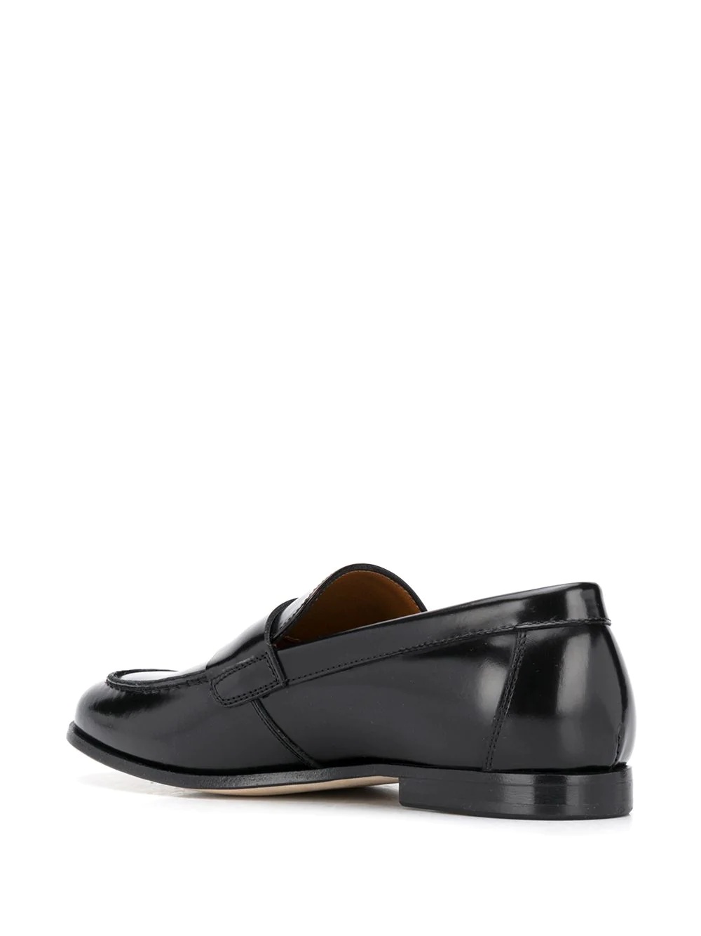 slip-on leather loafers - 3