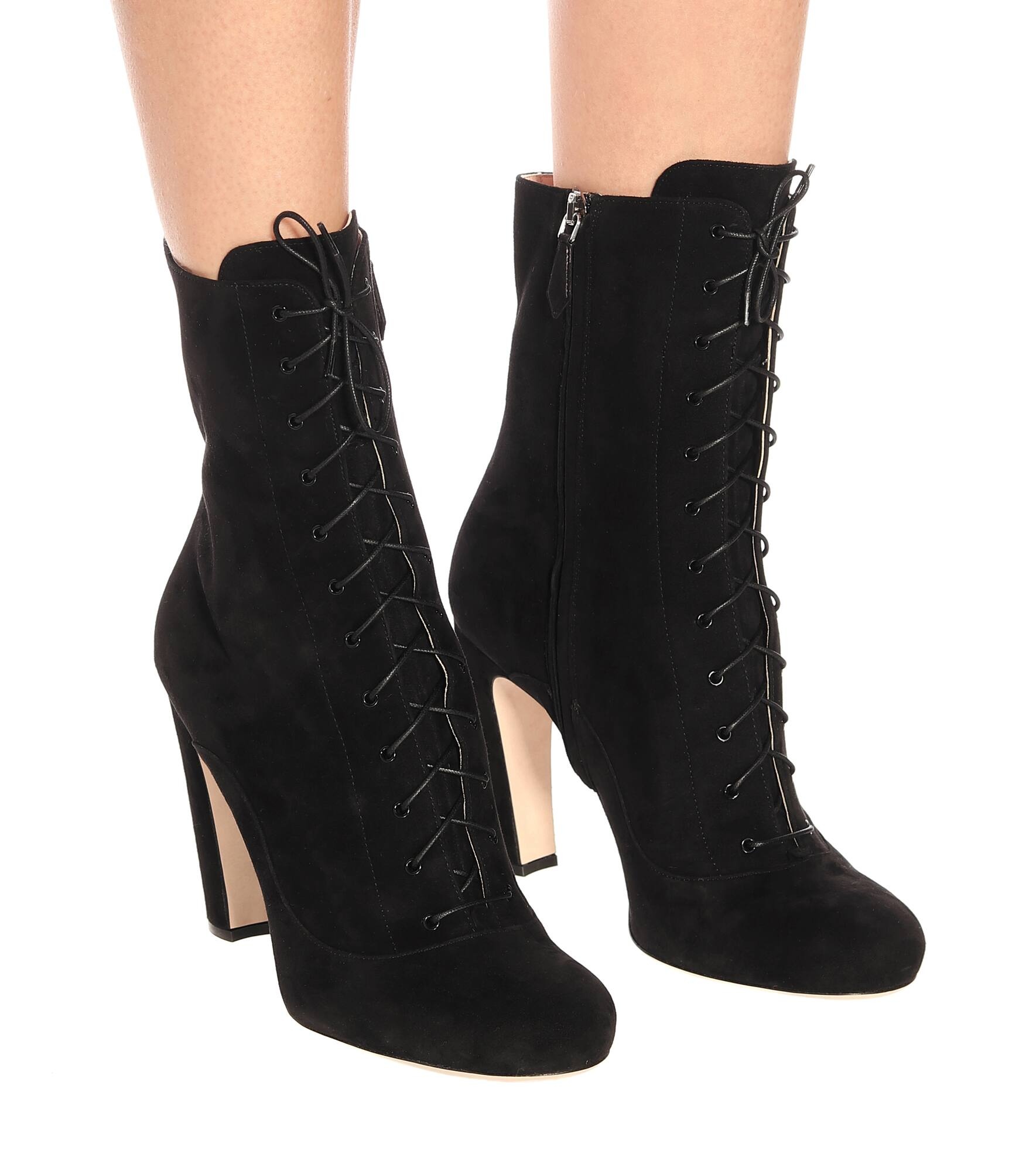 Suede ankle boots - 4