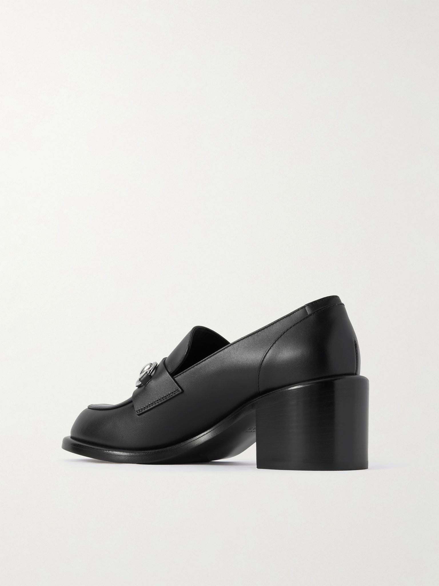 Savoy horsebit-detailed leather pumps Black - 3