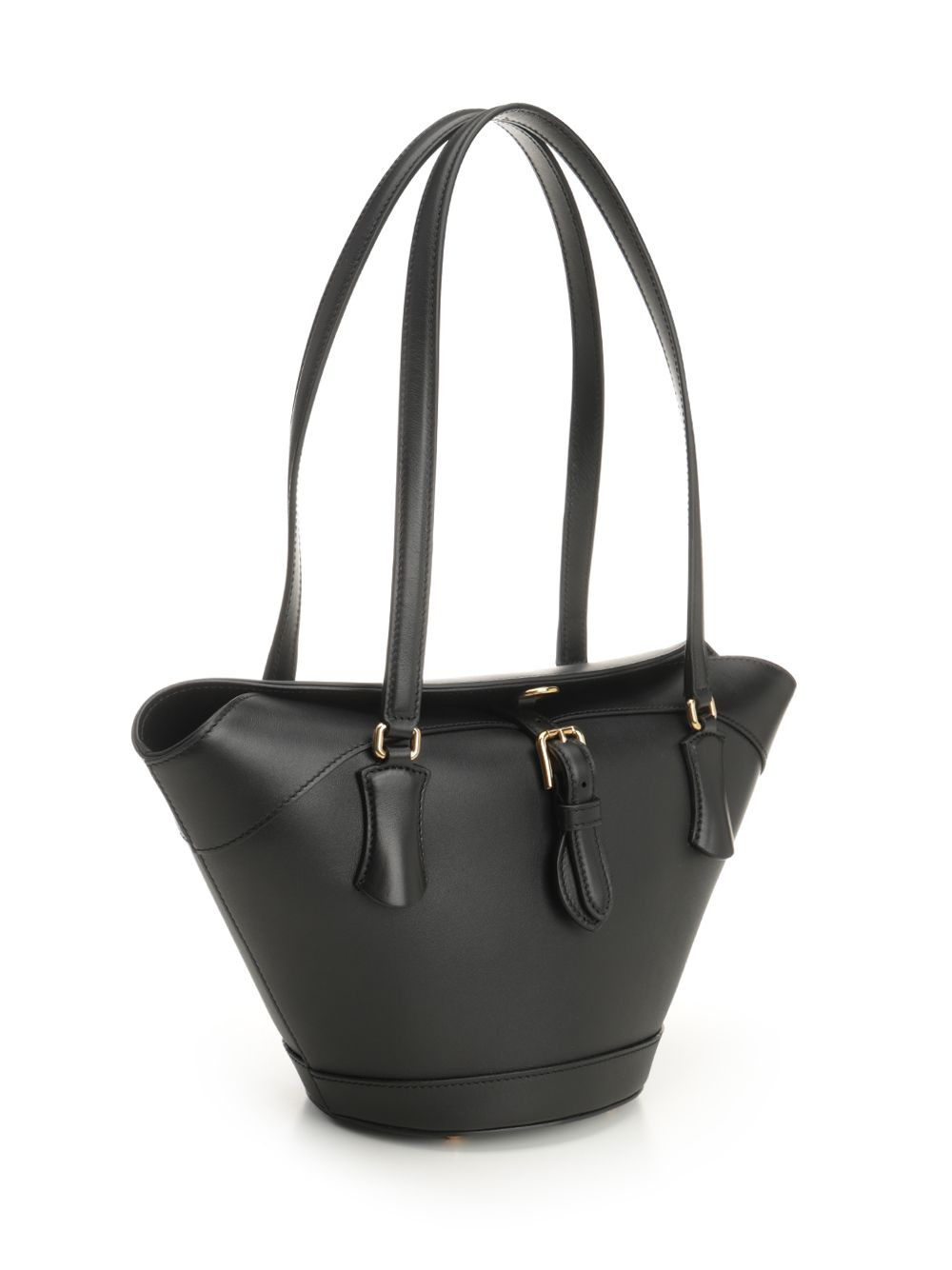 Leather Shoulder Bag Shoulder Bags Black - 2