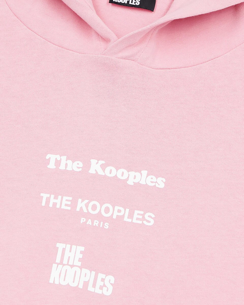 LONG-SLEEVED PINK HOODED LOCATIONS SERIGRAPHY T-SHIRT 7