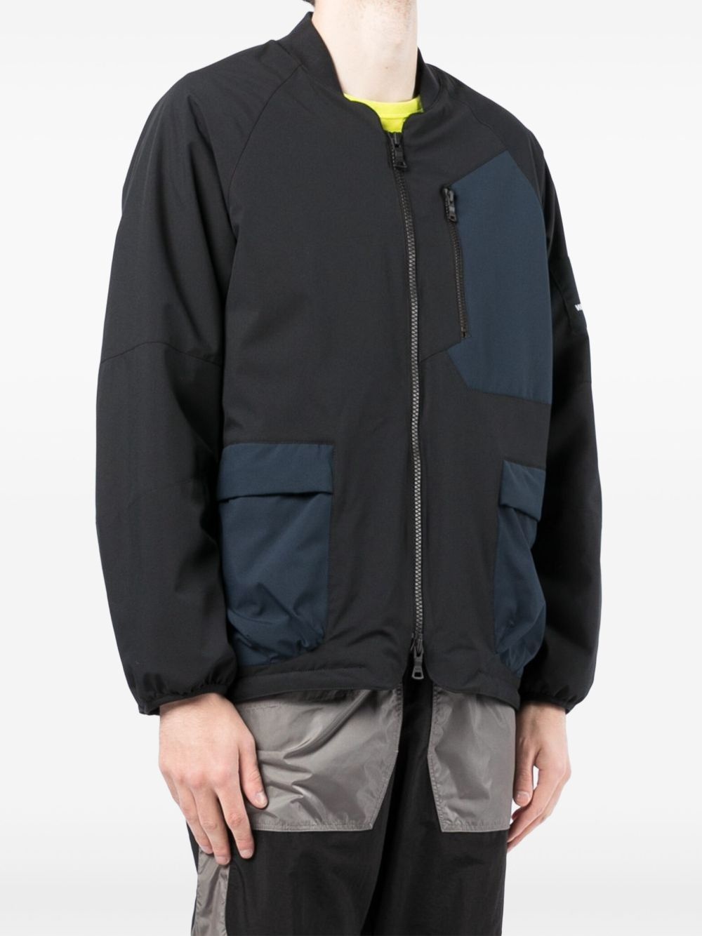 colour-block jacket - 3