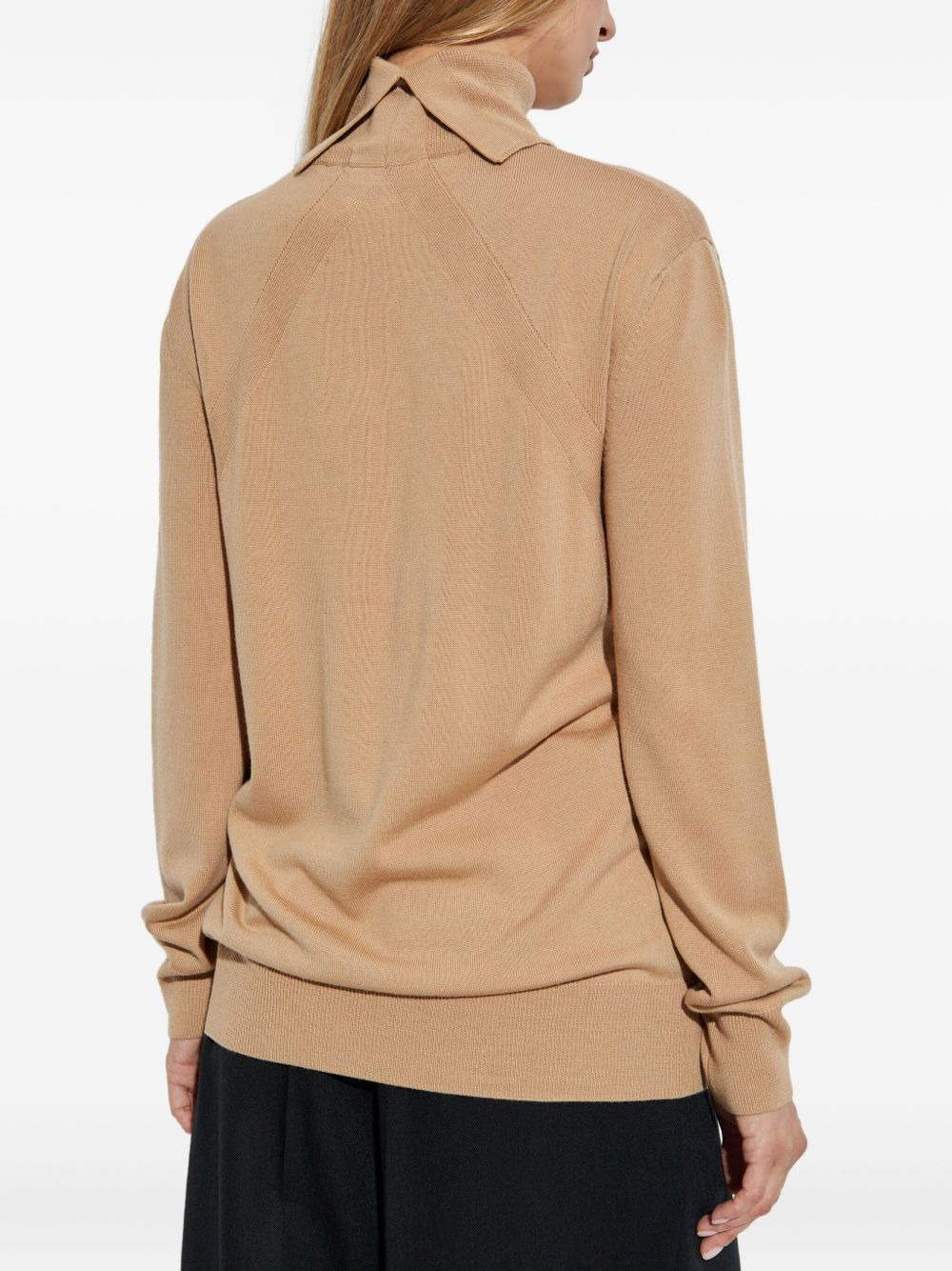 turtleneck wool jumper - 4