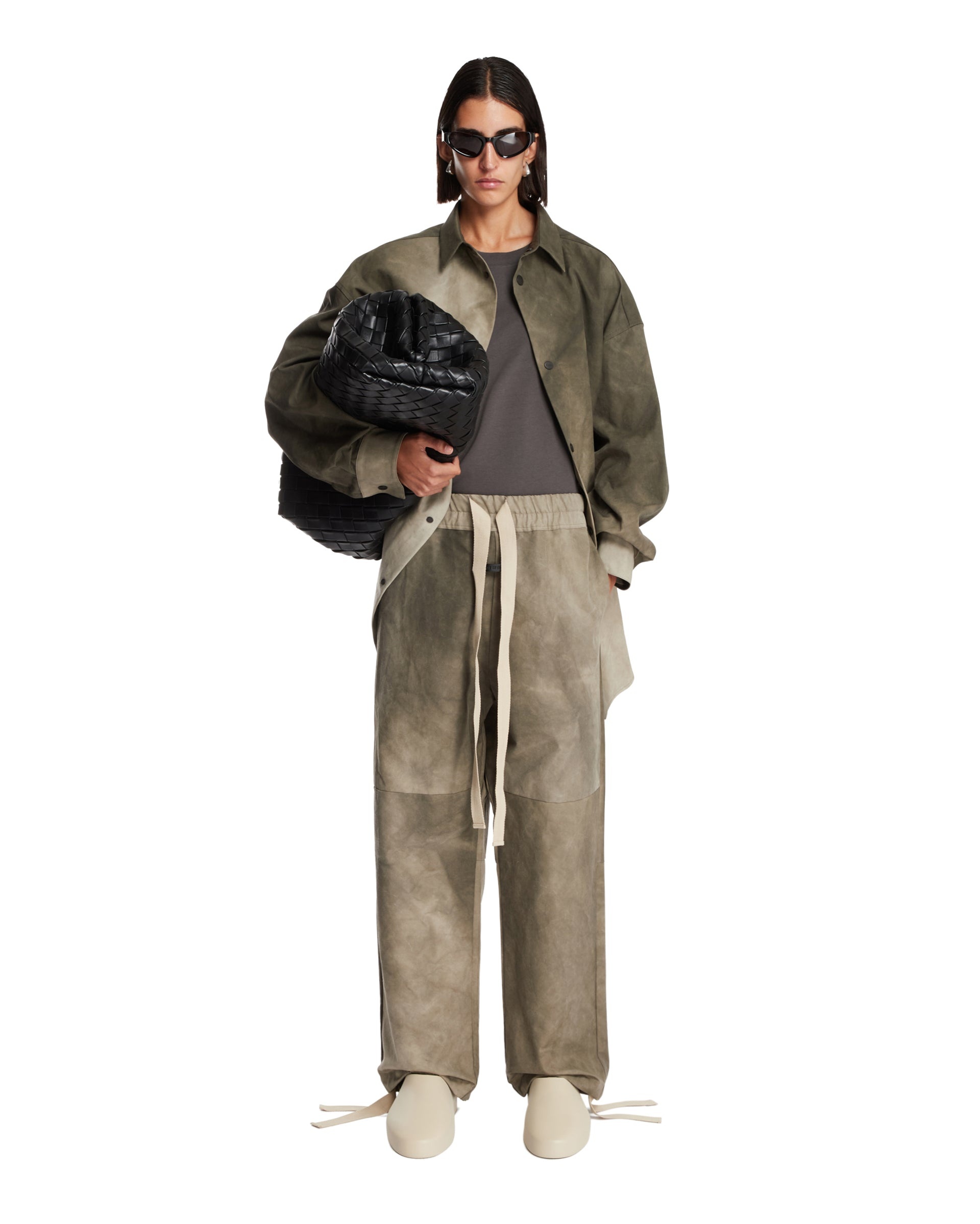 Green Delavé Trousers - 2