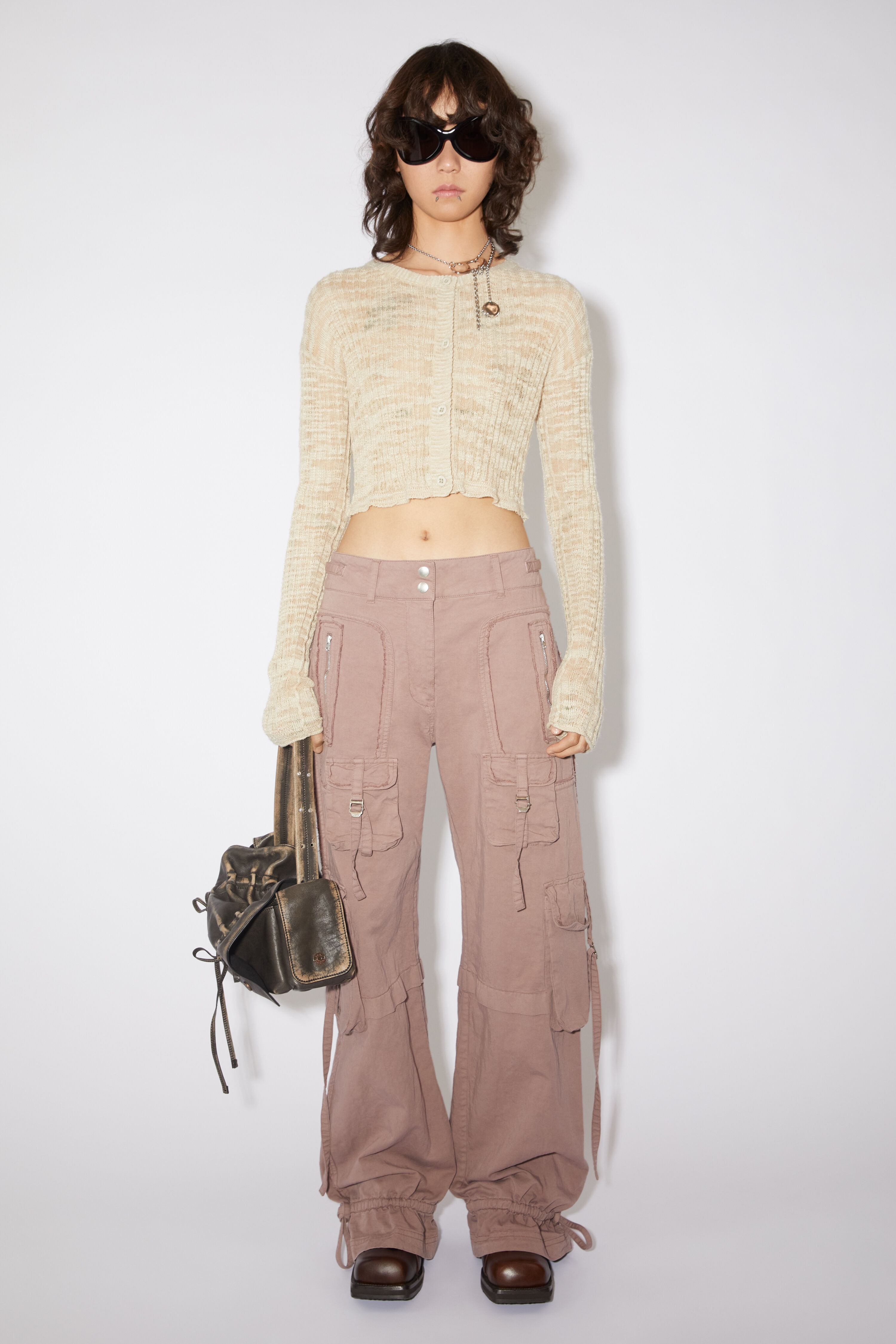 Cargo trousers - Mauve pink - 2