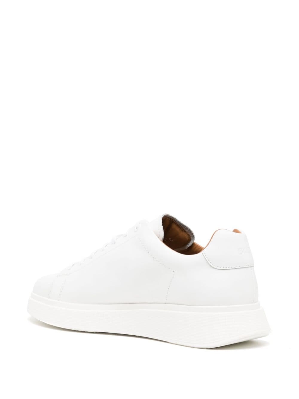 lace-up leather sneakers - 3