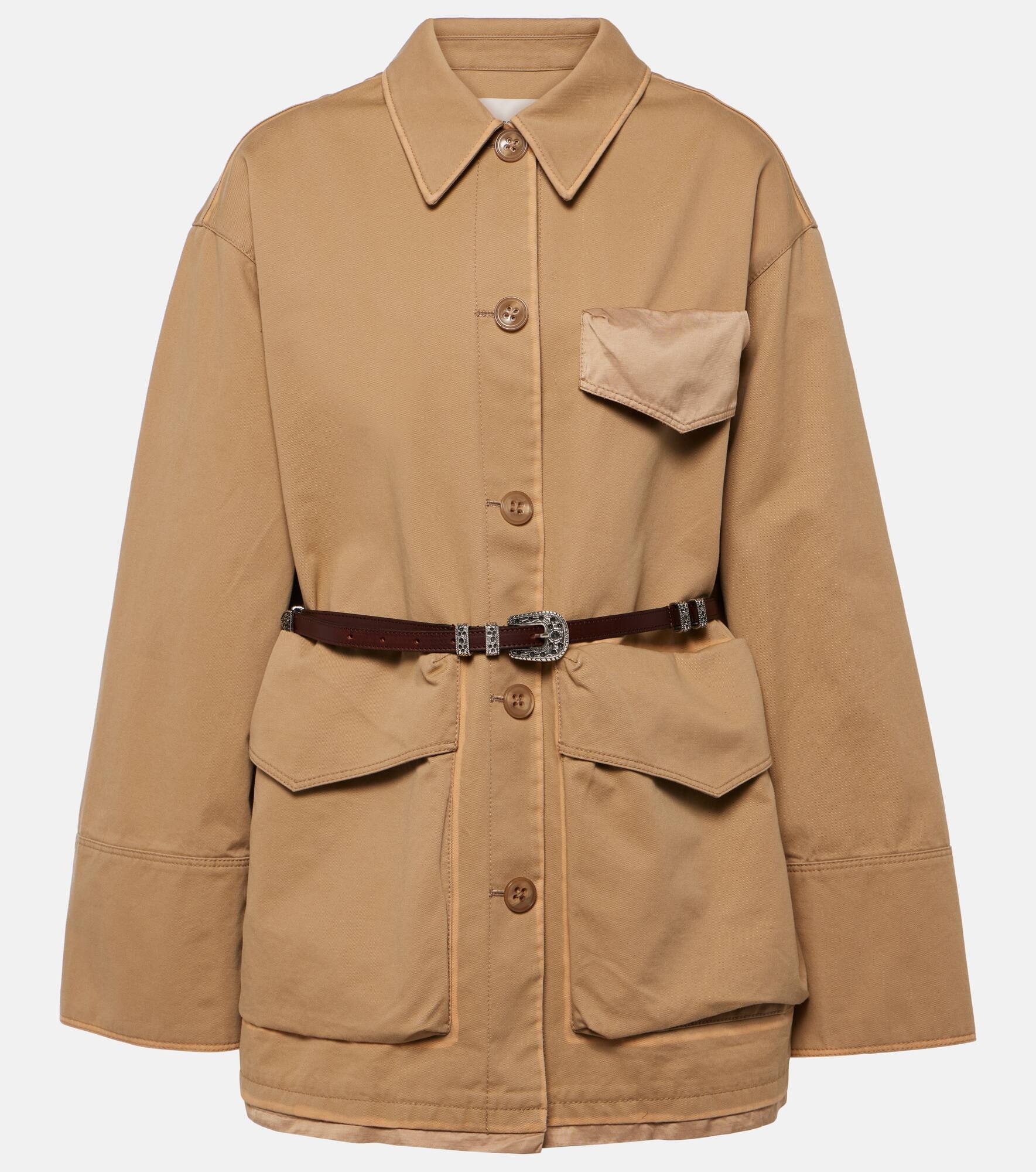 Perfect Match belted cotton jacket - 1