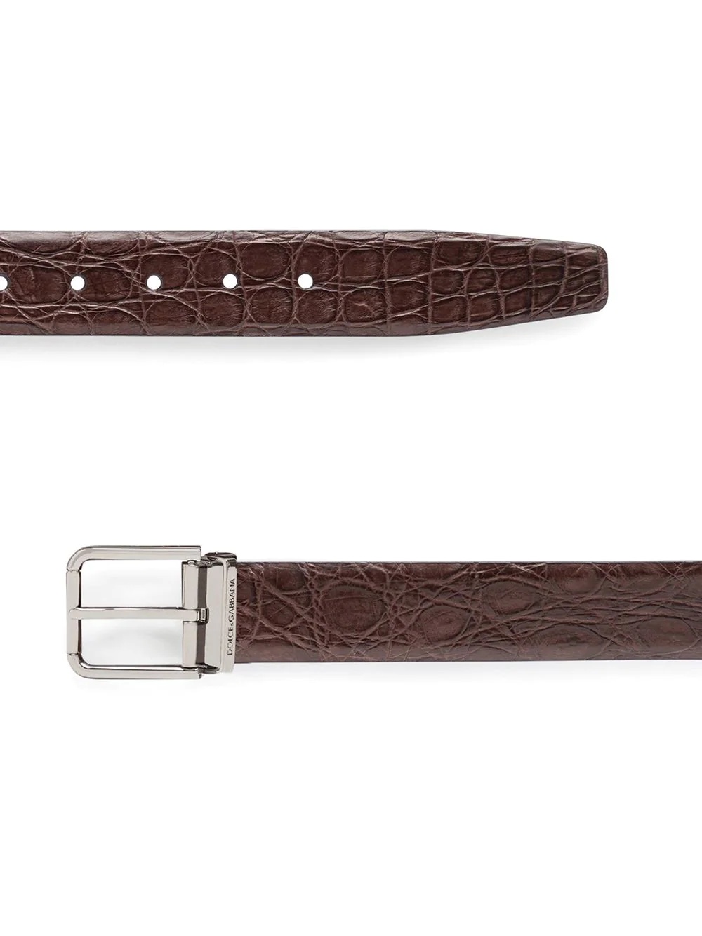 logo-buckle belt - 2