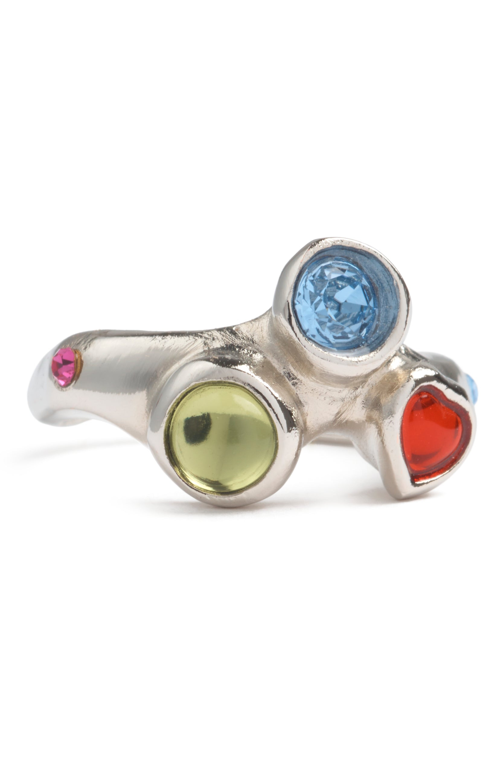SILVER MULTI FLORENCE RING - 3