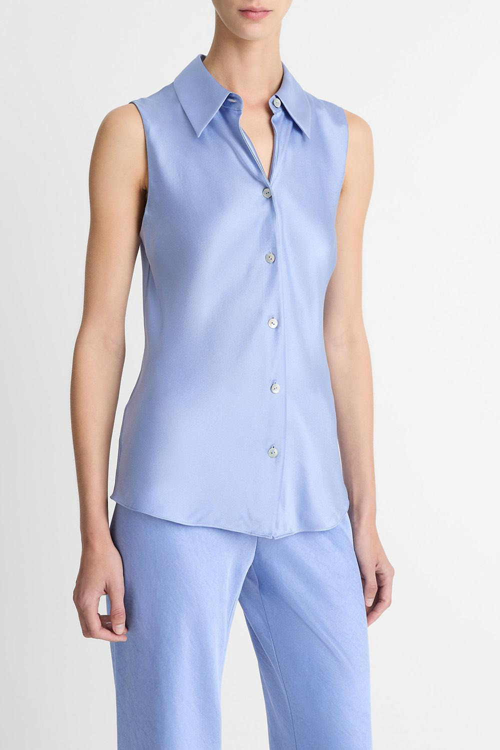 SLEEVELESS BIAS SHIRT - 2