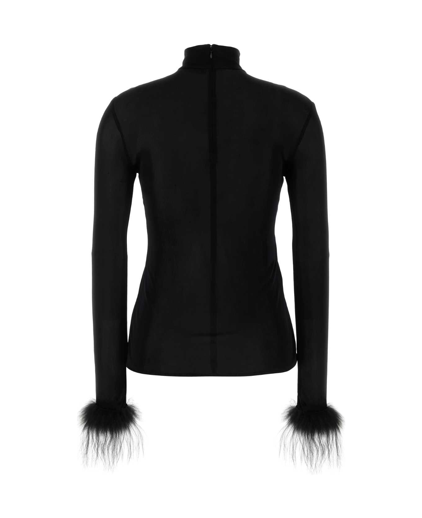 Black Jersey Top - 2