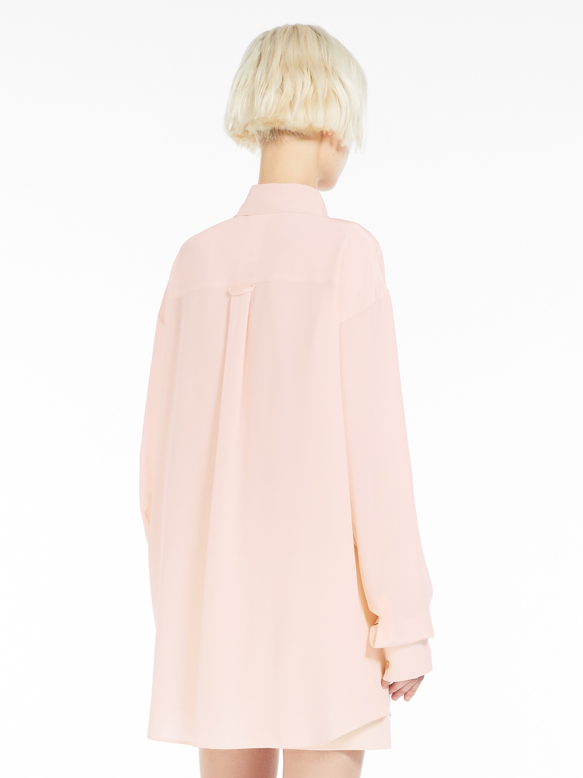 ROVIGO Comfort-fit silk crepe de chine shirt - 4