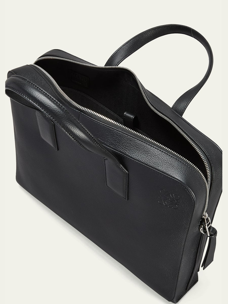 Loewe Men's Goya Thin Leather Briefcase Bag outlook