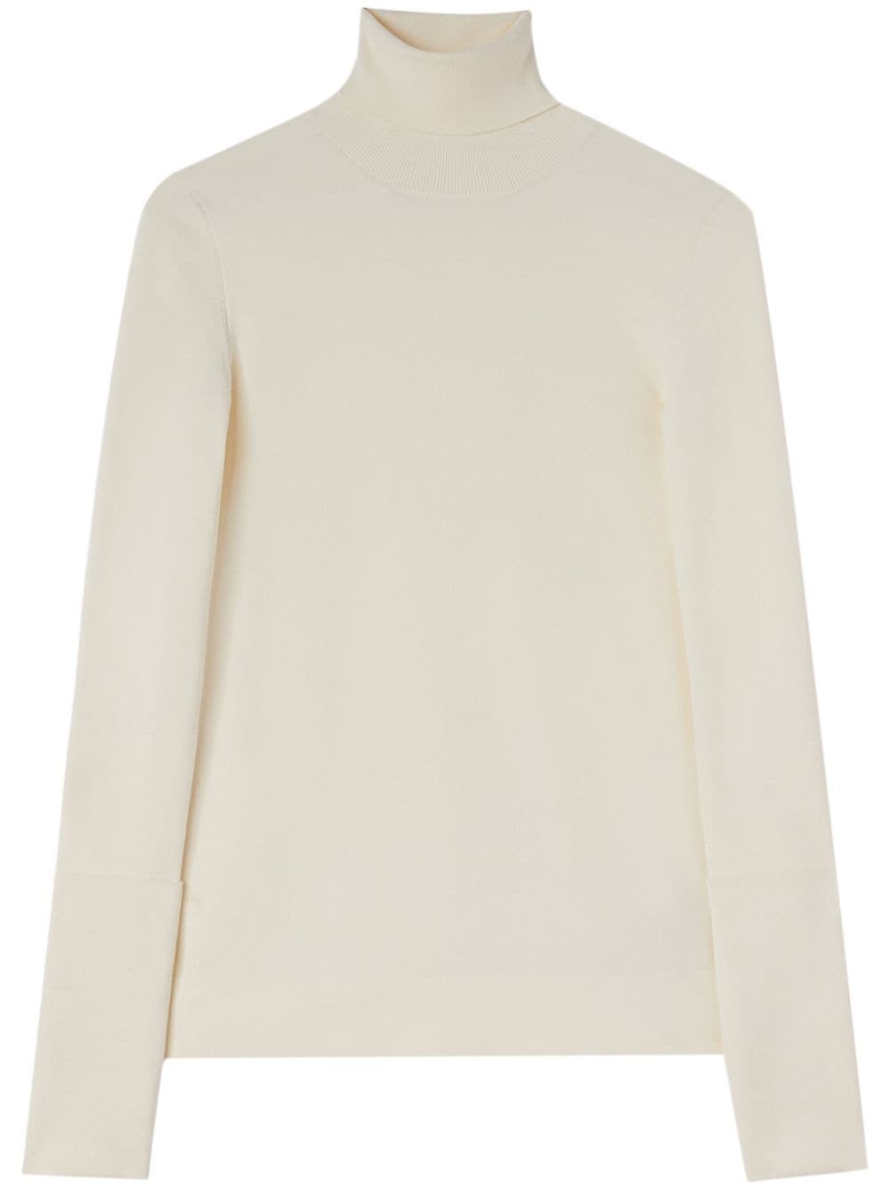 high-neck ribbed sweater - 1