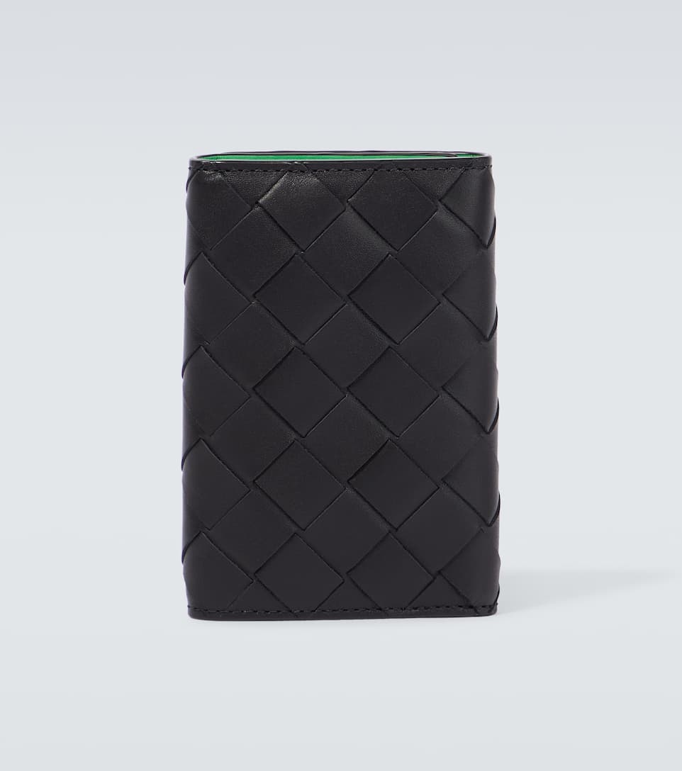 Intrecciato bifold leather wallet - 3
