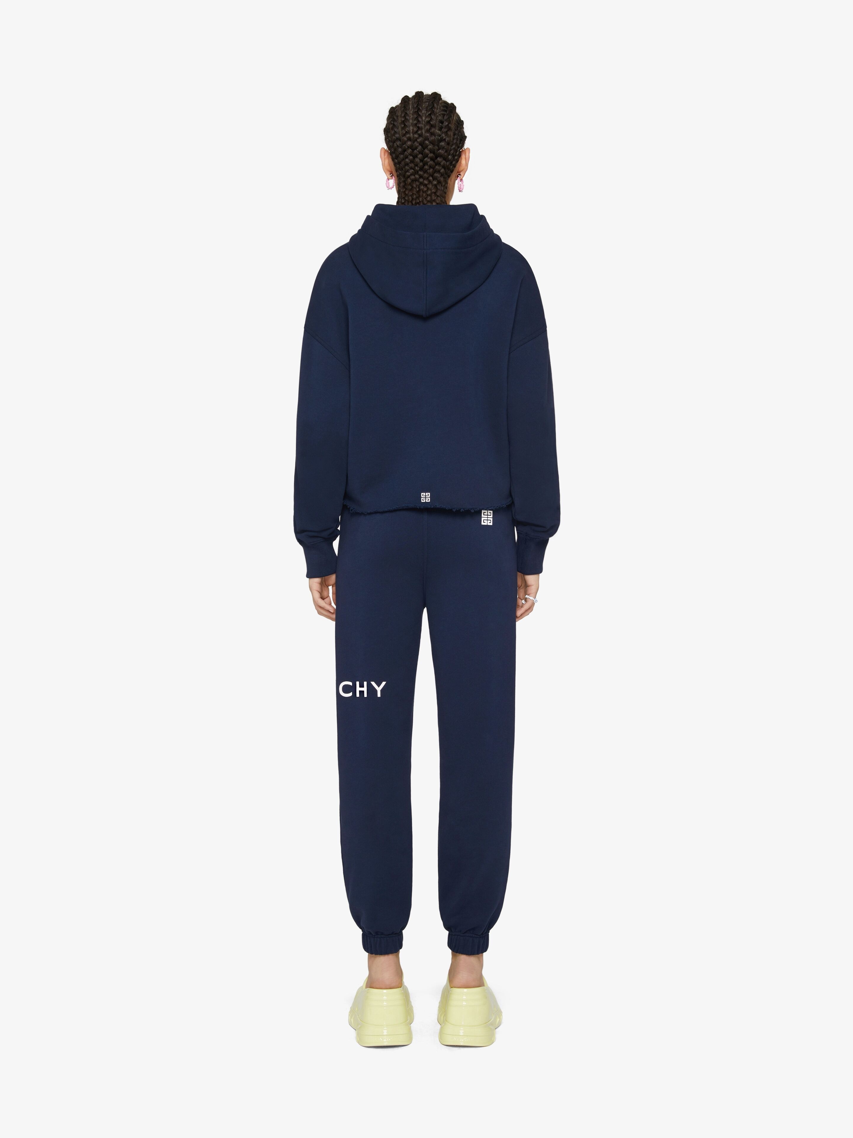 GIVENCHY ARCHETYPE CROPPED HOODIE IN FLEECE - 4