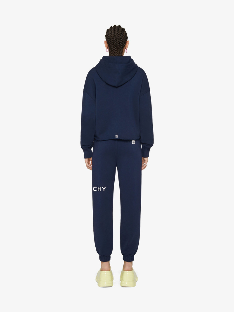 GIVENCHY ARCHETYPE CROPPED HOODIE IN FLEECE 4