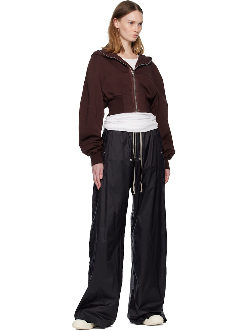 Rick Owens DRKSHDW Burgundy Concordians Collage Hoodie outlook