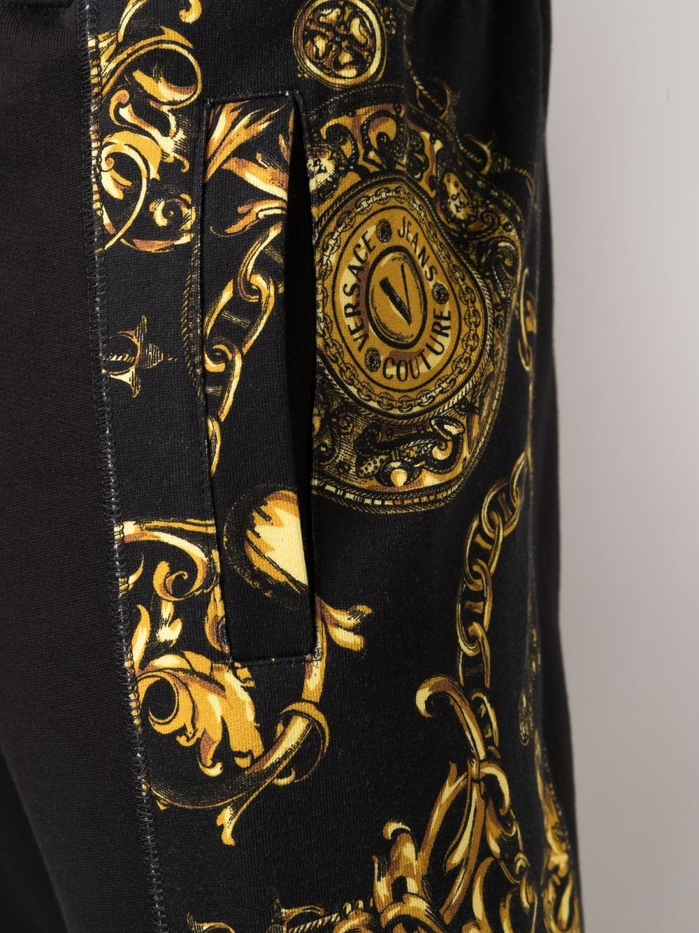 baroque-print track pants - 5