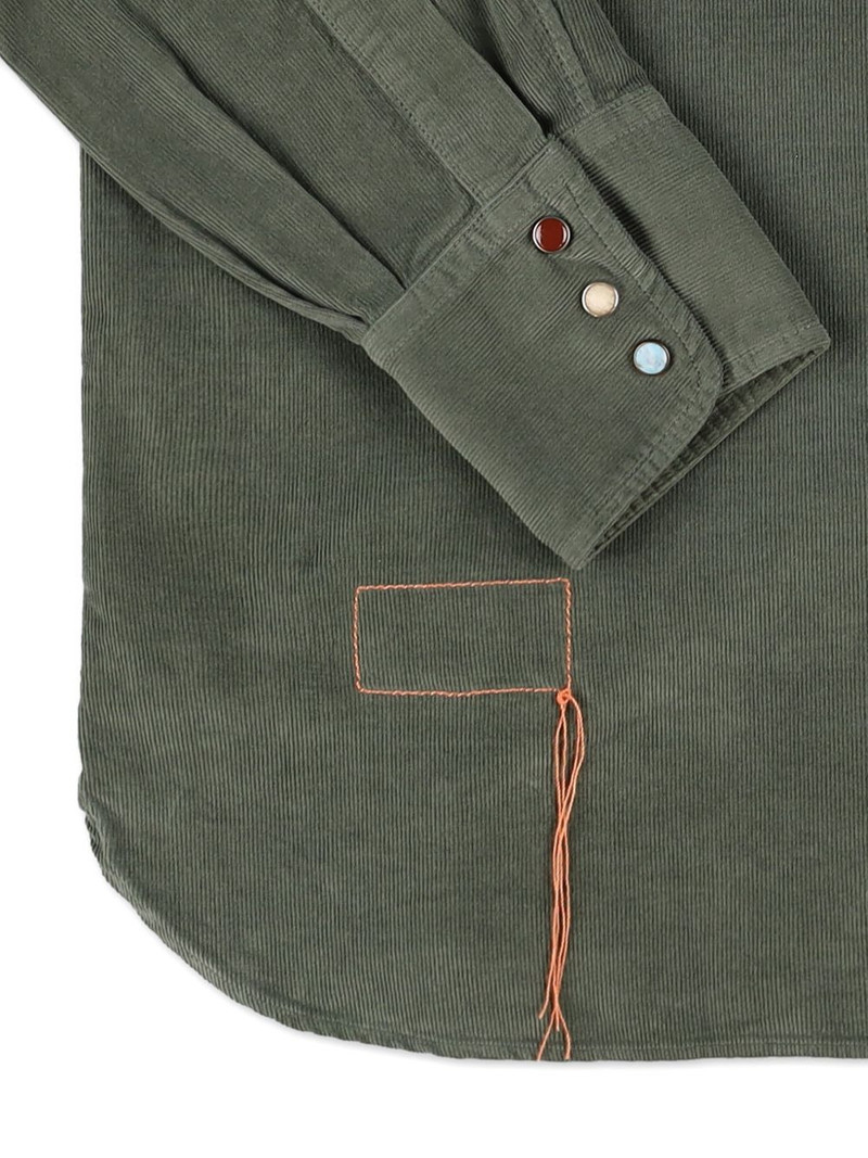 Ntex corduroy flap-pocket shirt 6