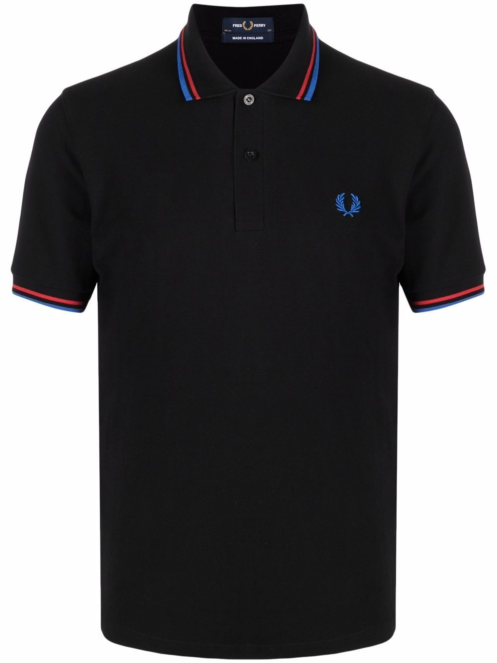 embroidered logo polo shirt - 1