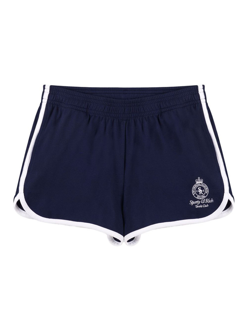 logo-embroidered shorts 1