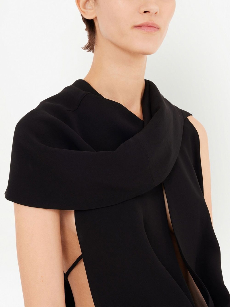 cut-out draped bodysuit 5