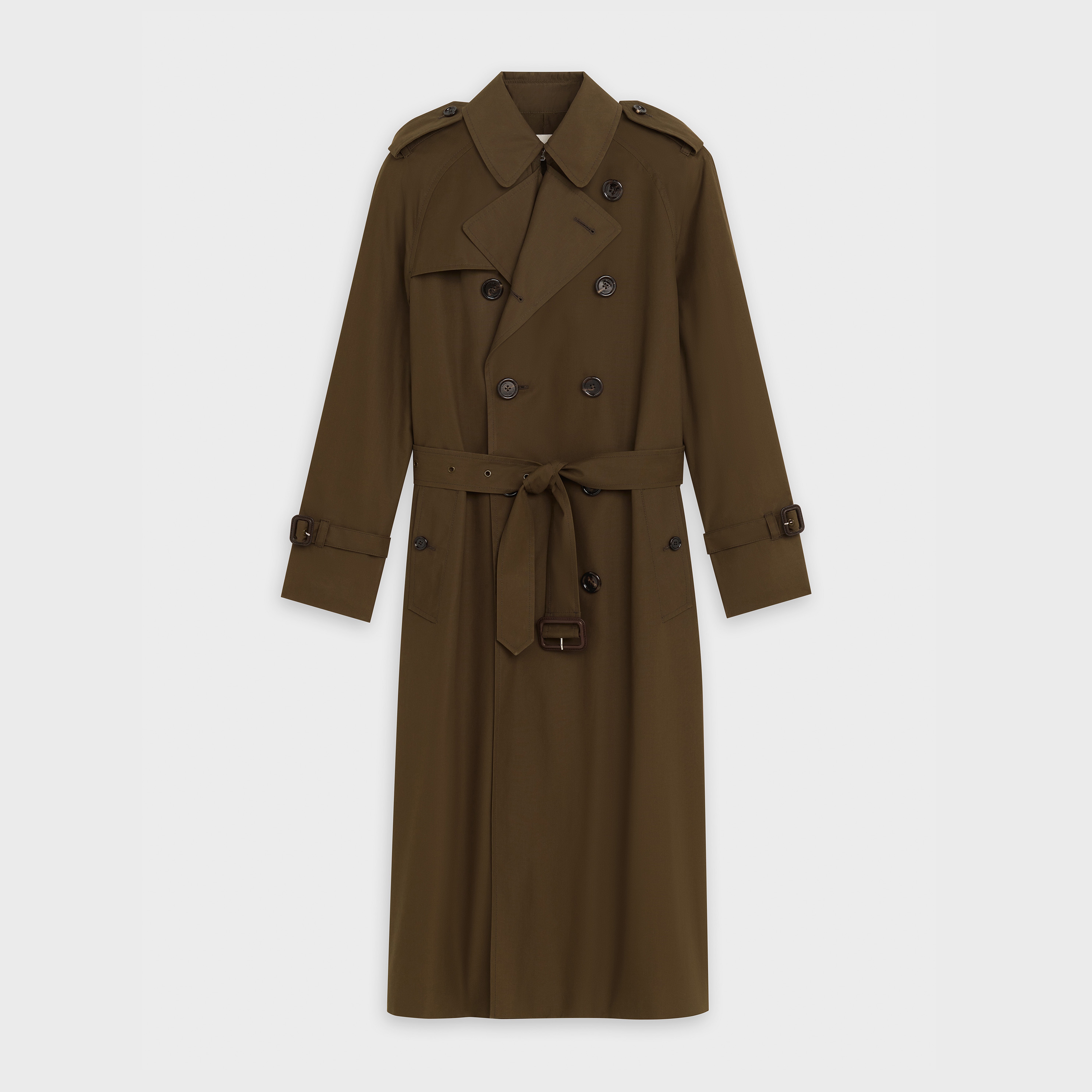 classic trenchcoat in technical cotton - 1