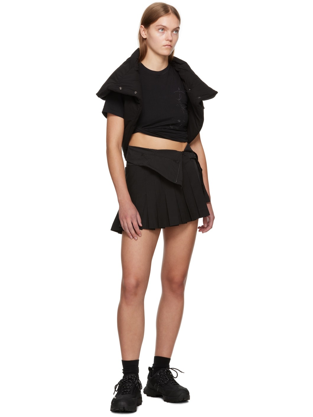 Black Origami Bag Vest - 4