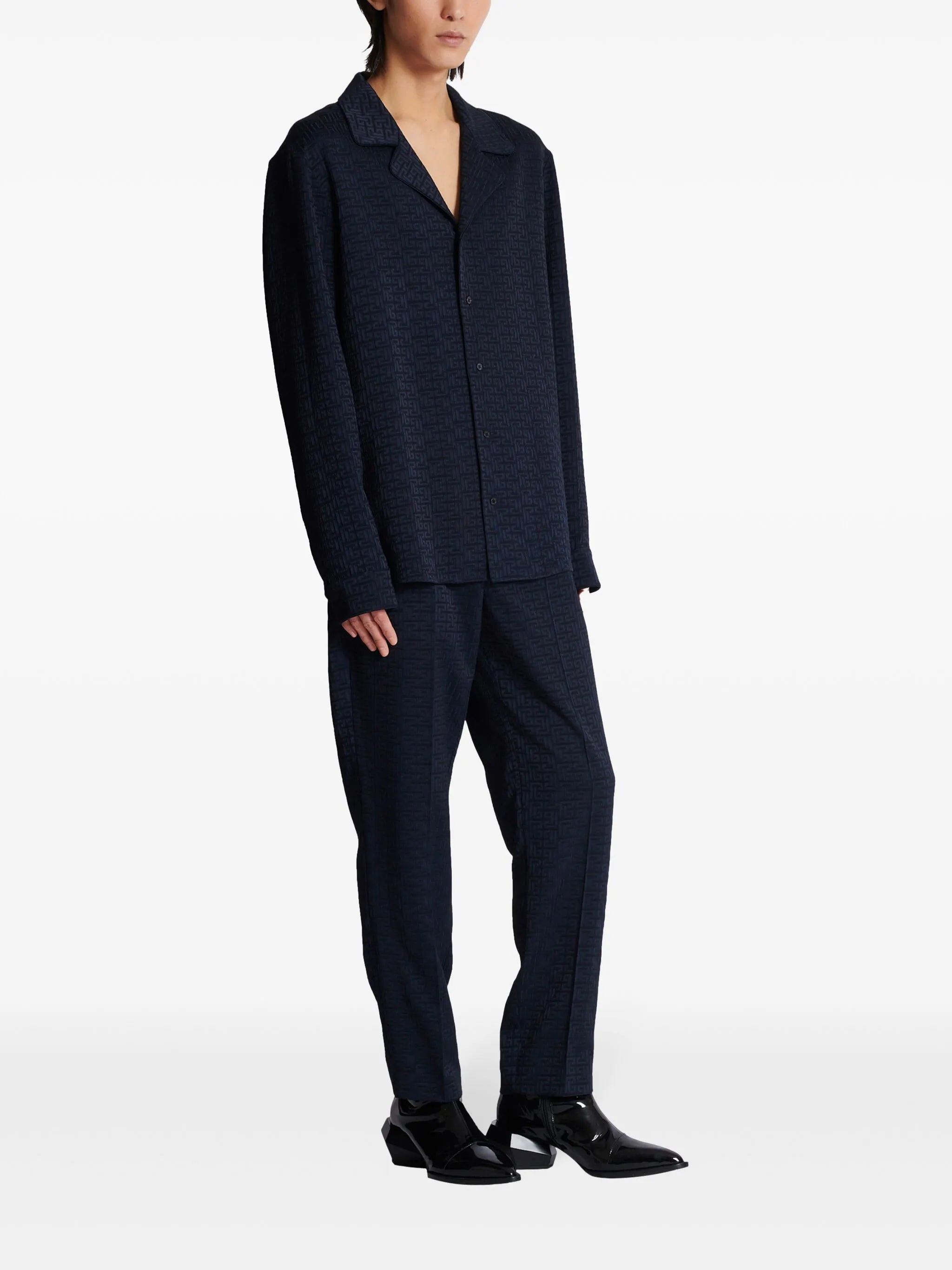 PB Labyrinth-jacquard pyjama shirt - 3