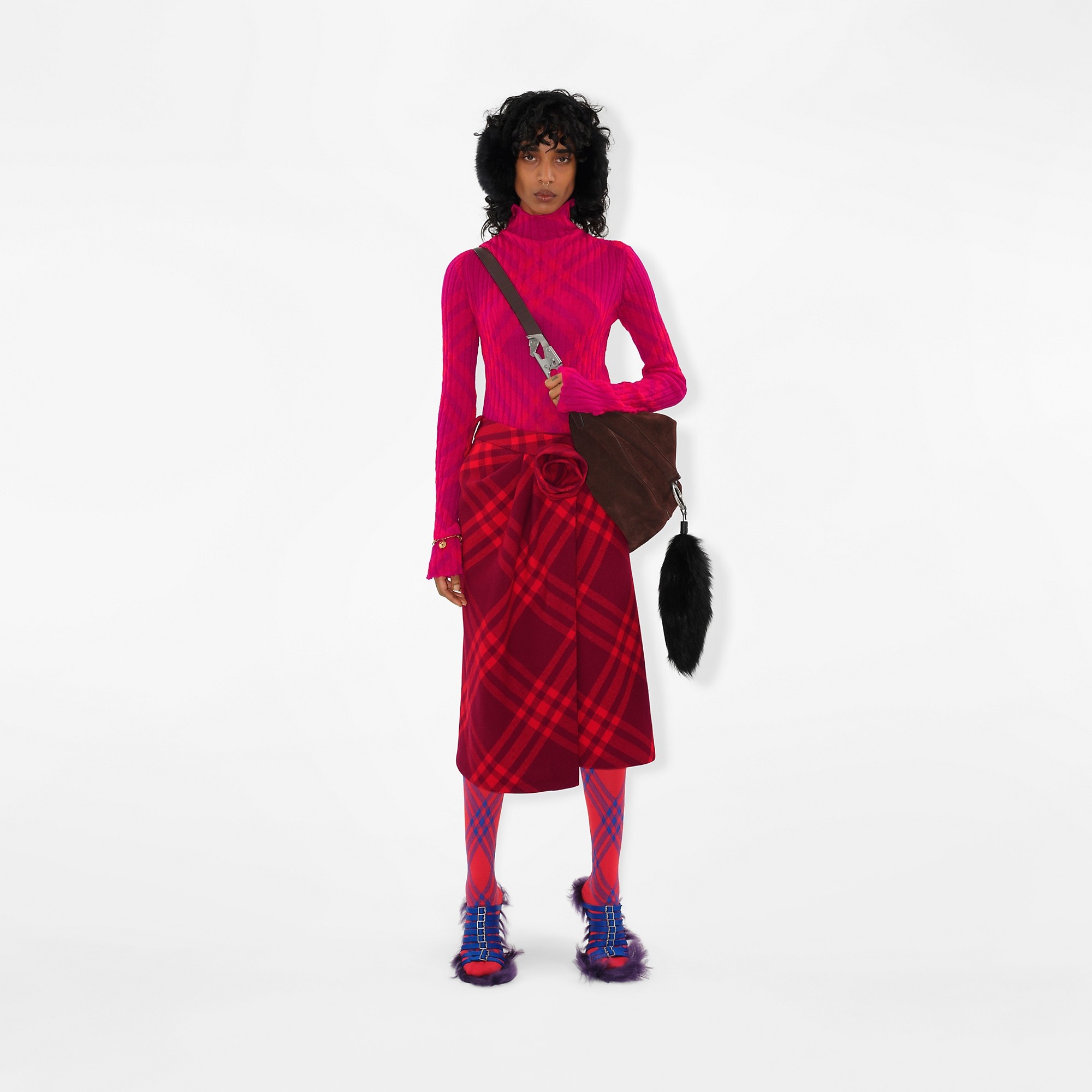 Petite Check Wool Skirt - 2