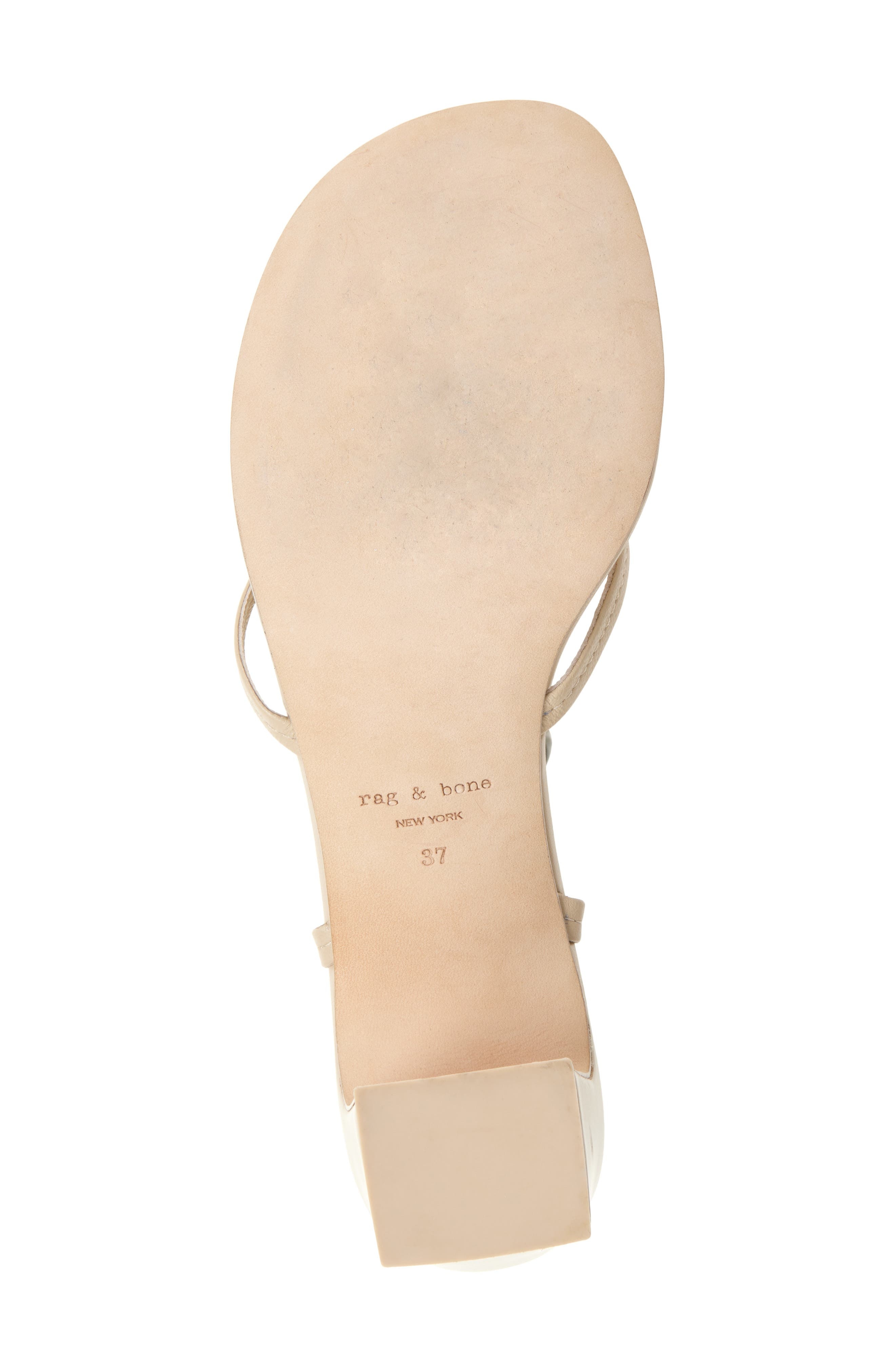 rag & bone Gemma Ankle Strap Sandal in Macadamia at Nordstrom - 6