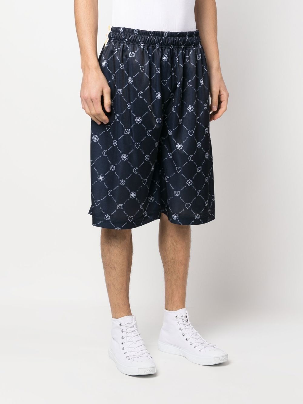 logo-print shorts - 3