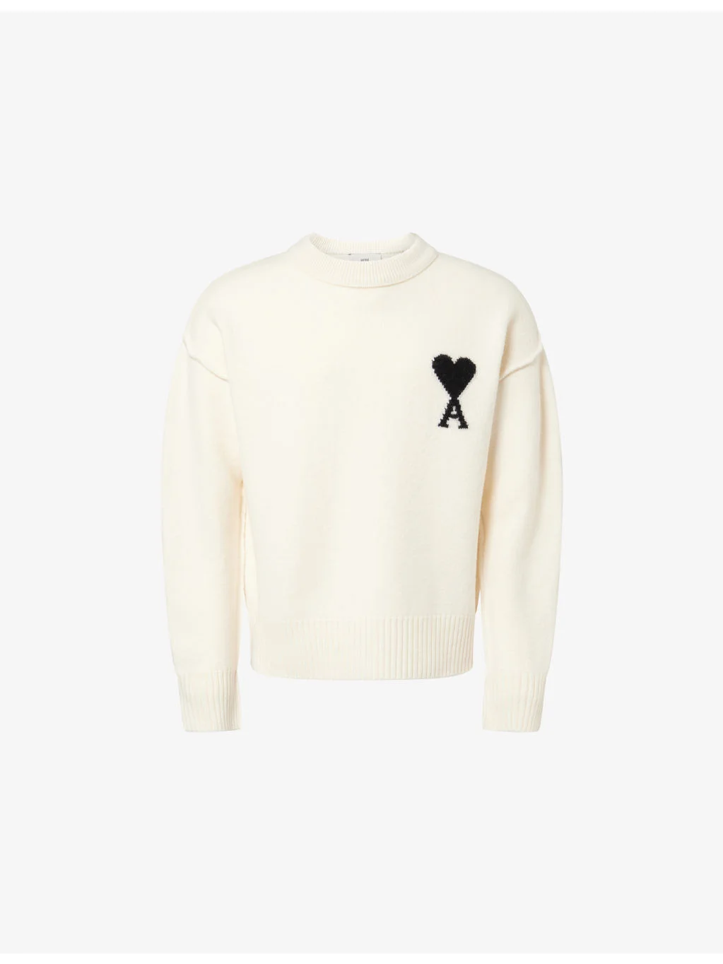 Logo-Knit Wool Jumper - 1
