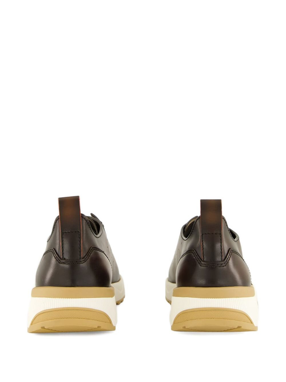 leather slip-on trainers - 3