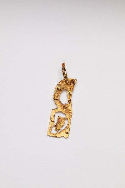 Acne Studios D earring gold outlook