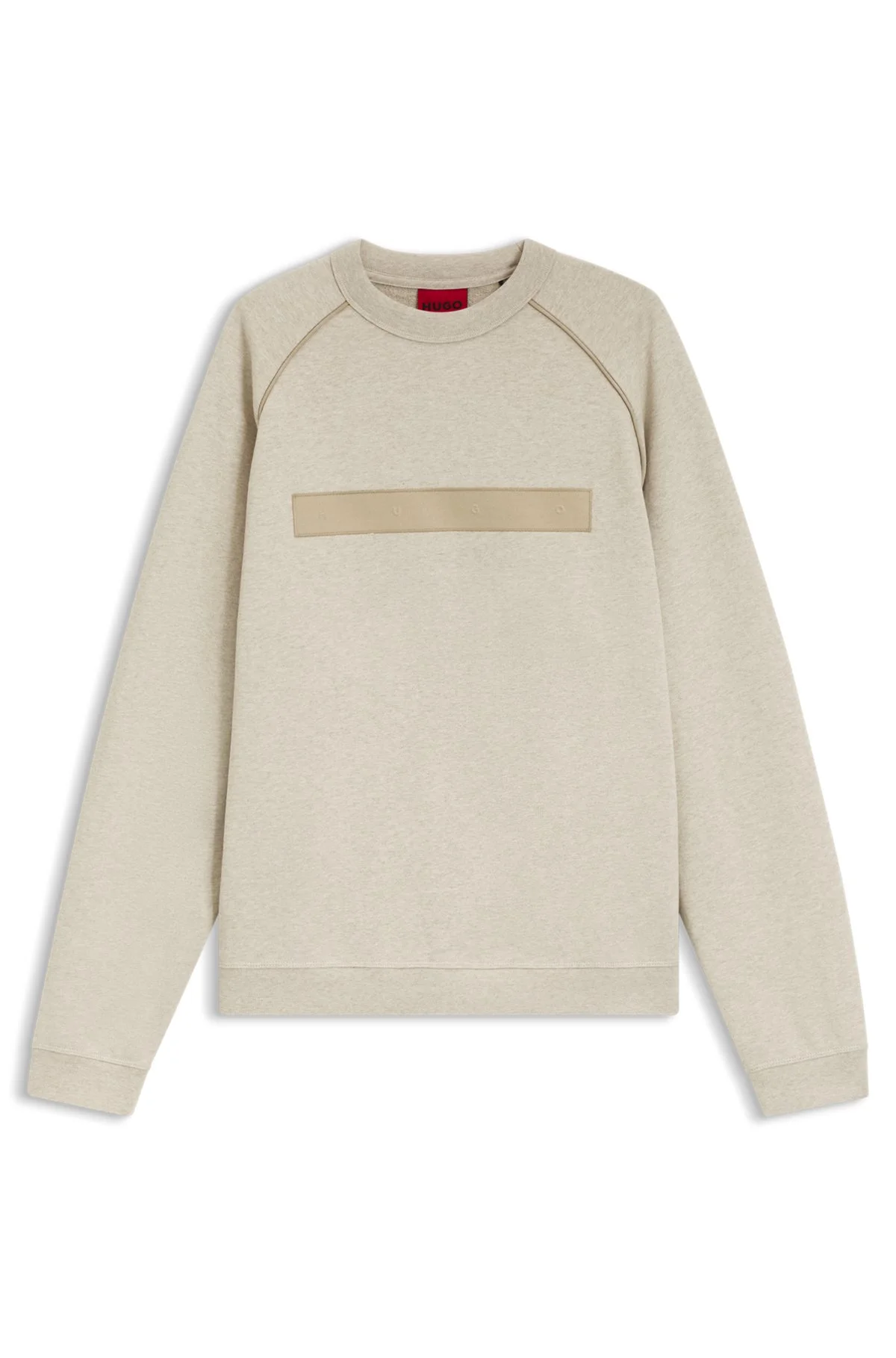 RELAXED-FIT COTTON-TERRY SWEATSHIRT WITH WIDE-SET LOGO - 1