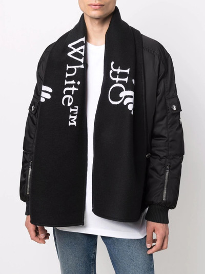 Off-White Hands Off logo scarf outlook