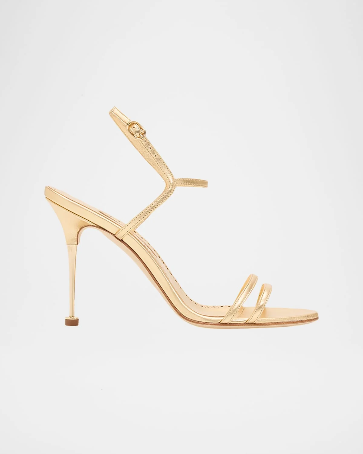 105mm Ciagapla Metallic Leather Sandals - 1