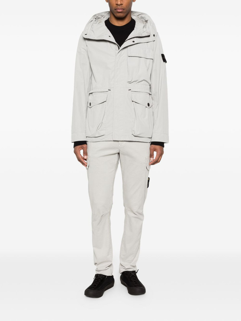 Stone Island hooded chest-pocket jacket outlook