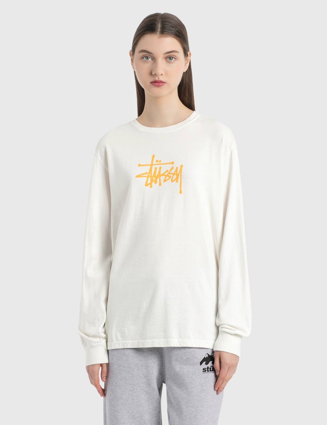 Basic Stussy Long Sleeve T-Shirt - 1