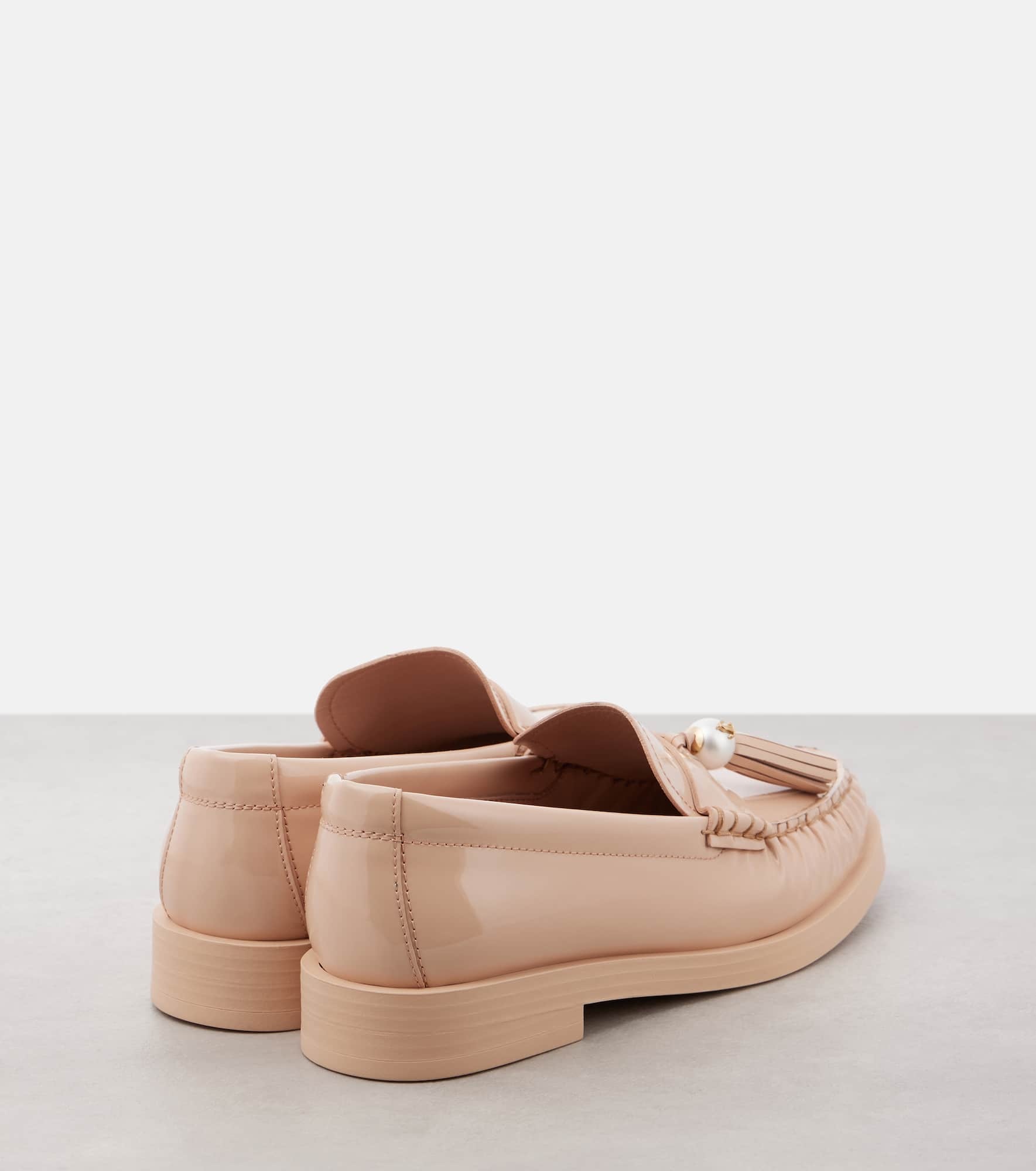 Addie embellished patent leather loafers - 2