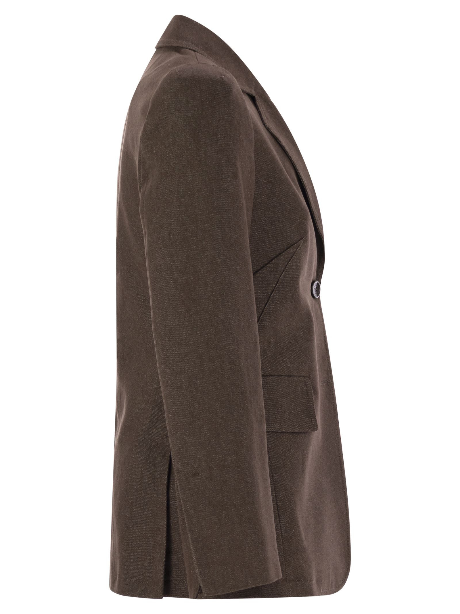 Maxmara Women Agguati - Denim-Effect Cotton Blazer - 3