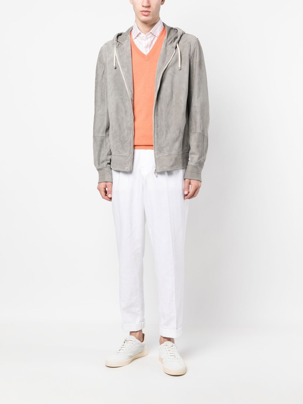 V-neck cashmere jumper - 2