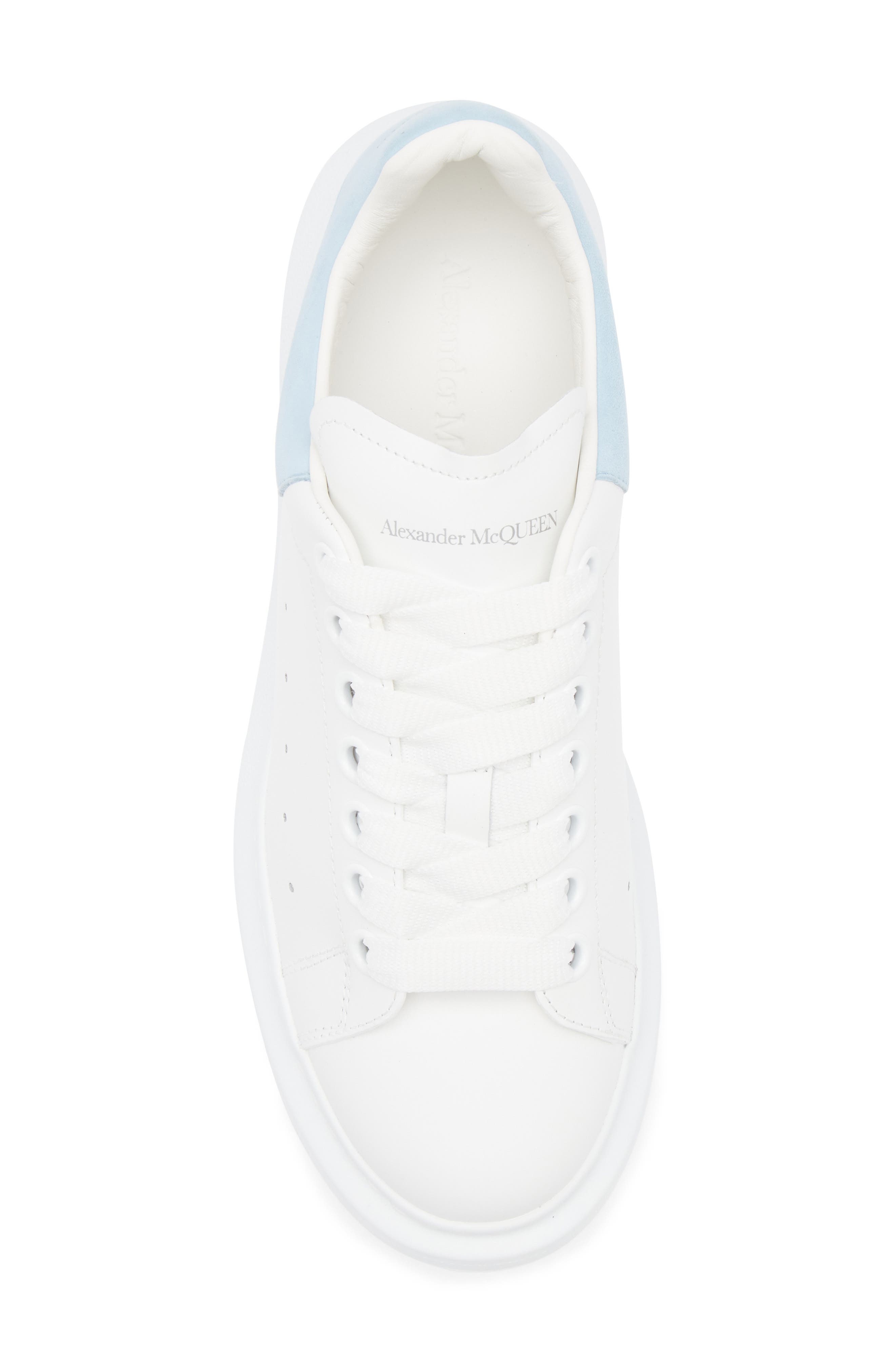 McQueen Oversized Sneaker in White/Powder Blue at Nordstrom - 5