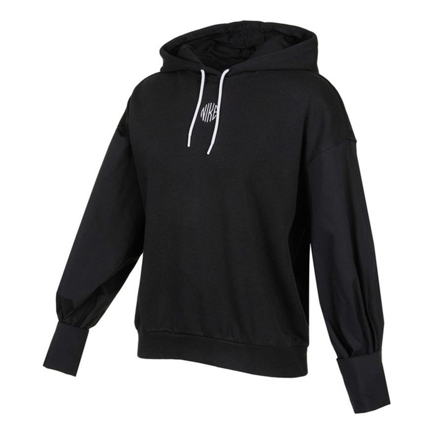 (WMNS) Nike Sportswear Icon Clash Embroidery Logo Hoodie  'Black' DD5053-010 - 1