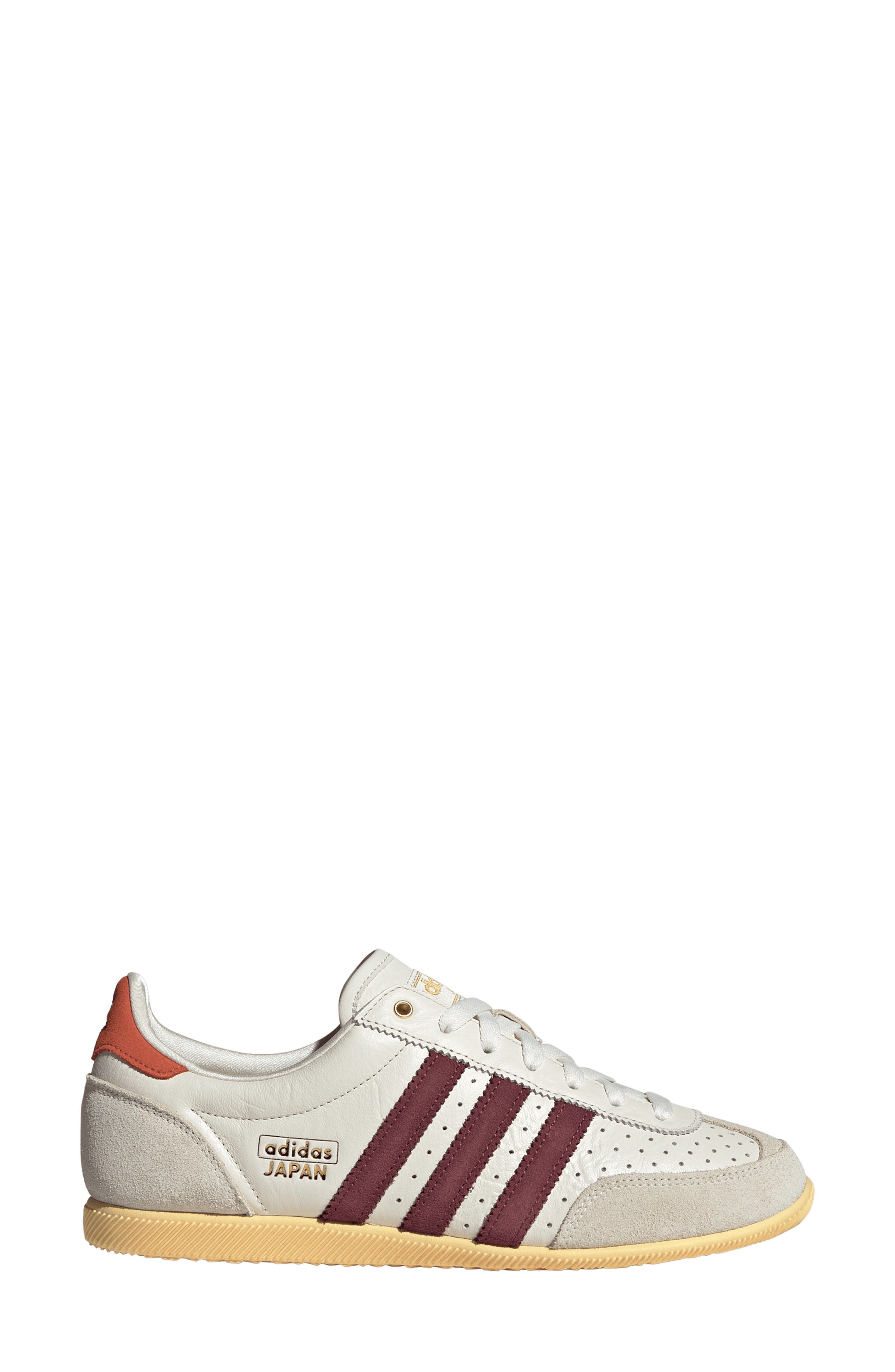 adidas Japan Low Top Sneaker in Off White/Shadow Red/Orange at Nordstrom - 3
