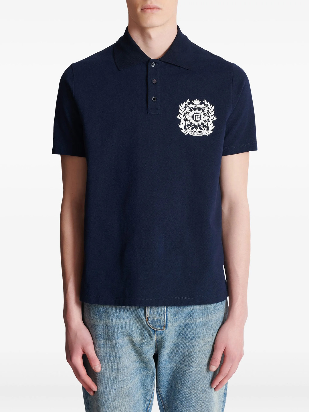 Emblem Cotton Polo - 3