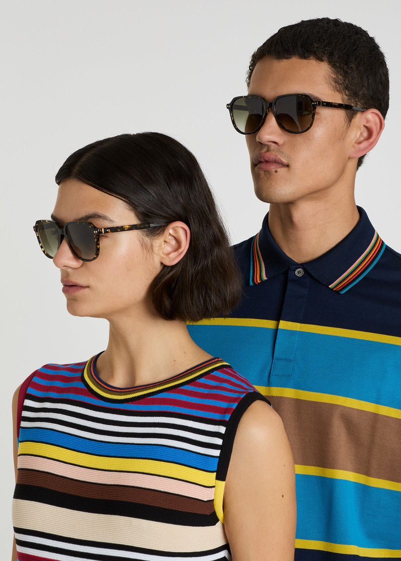 Havana Khaki 'Ford' Sunglasses 7