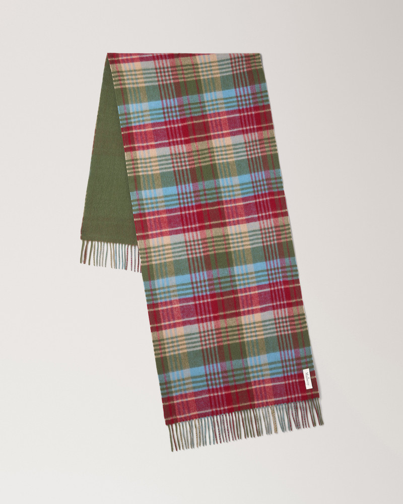 Mulberry Large Reversible Heritage Check Scarf
Moss & Sky Blue Merino Wool outlook